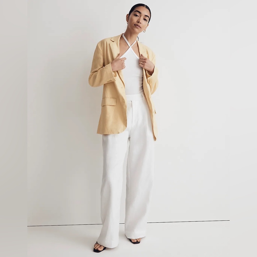 NWOT Madewell Oversized Linen Blazer